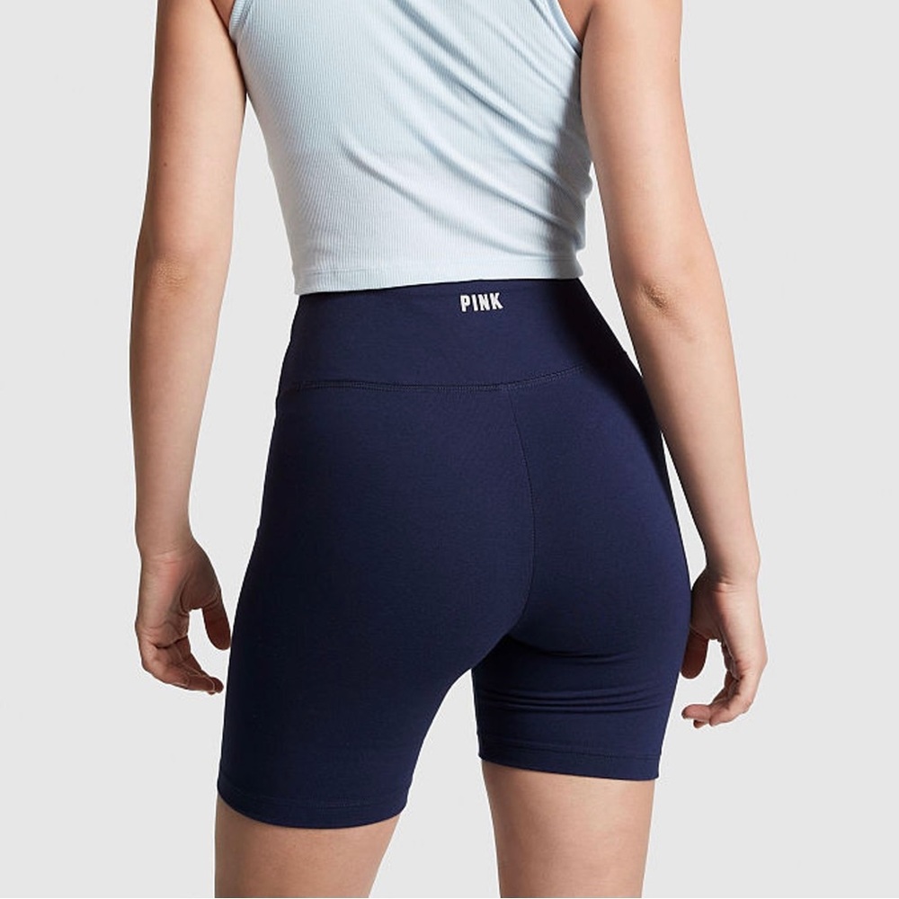 6” Cotton Biker Shorts w V waist & PINK on small of back. Very Comfy & sexy!